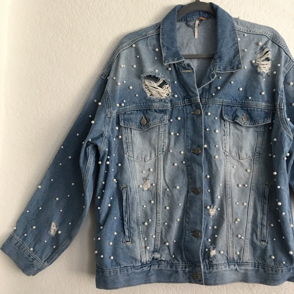 free people sunday funday denim jacket